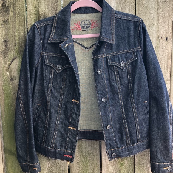 Dark wash Gap 1969 denim jacket - Picture 2 of 8